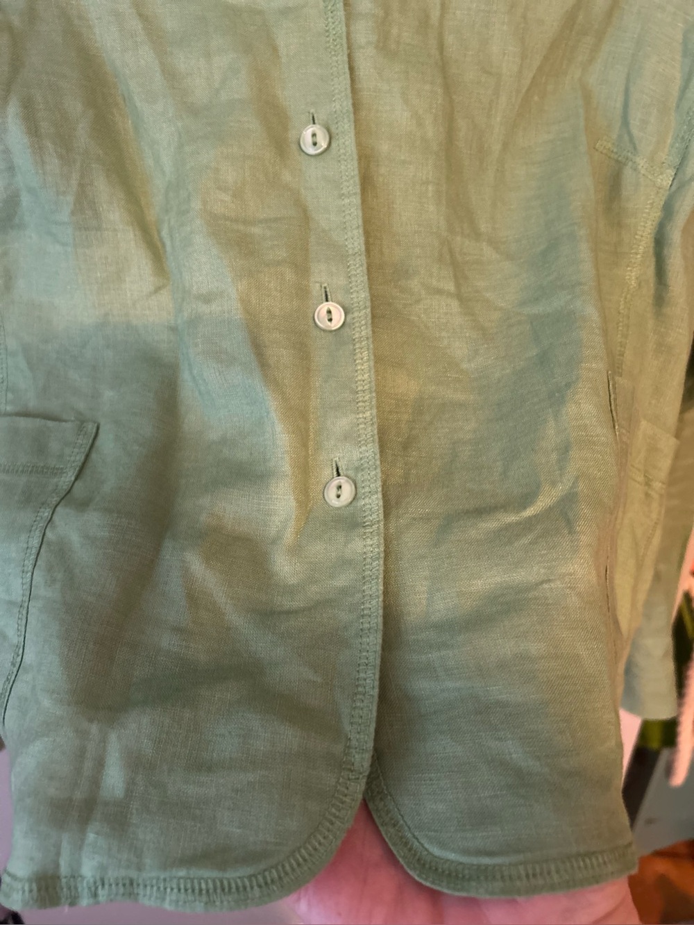 Jones NY linen unlined blzr - Picture 12 of 14